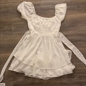 Altar'd State Ivory Textured Dress